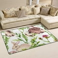 thumbnail image 2 of Dreamtimes Lightweight Soft Area Rugs 60 x 39 inch (5'x 3'3"), Easter Bunnies Eggs in Grass Floor Mat for Kids Playing Room Hardwood Floor Living Room Nursery Rugs, 2 of 6