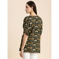 thumbnail image 3 of Moomaya Womens Printed Summer Tunic Top, Round Neck, Elbow, Loose-Fit Casual Top, 3 of 8