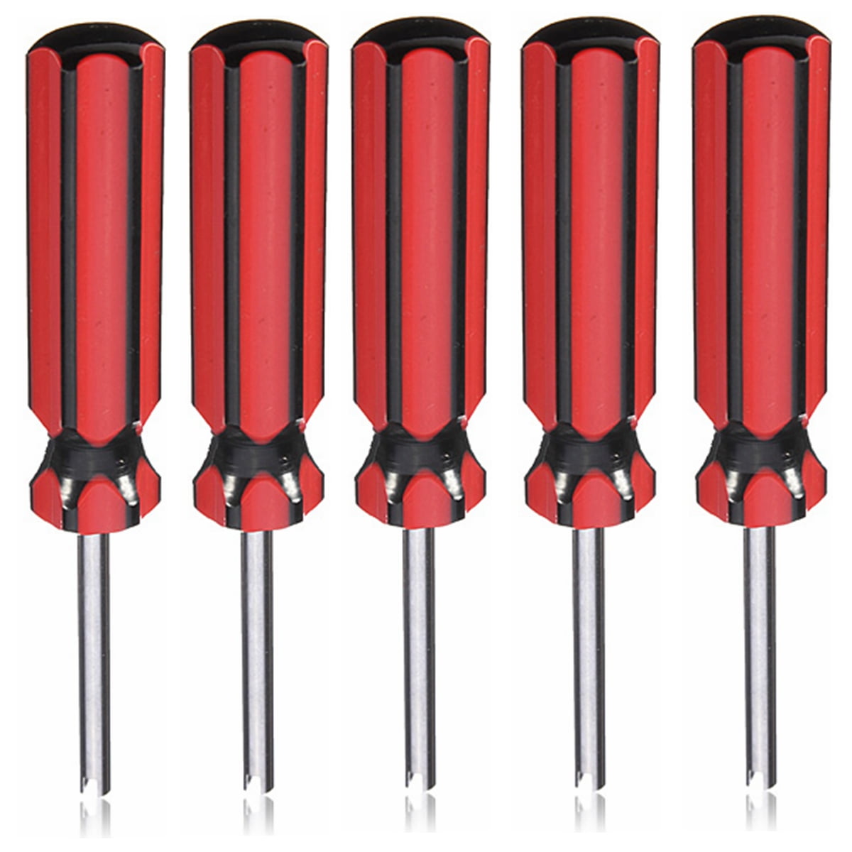 5 Pack Nonslip Handle Valve Stem Core Remover Tire Repair Install Tool