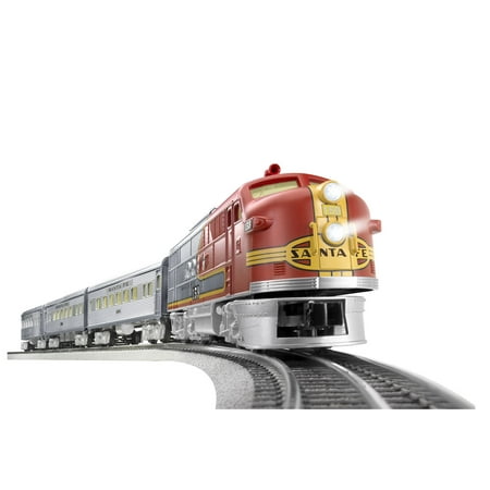 Lionel O Gauge Santa Fe Super Chief Electric Model Train Set with Remote and Bluetooth Capability