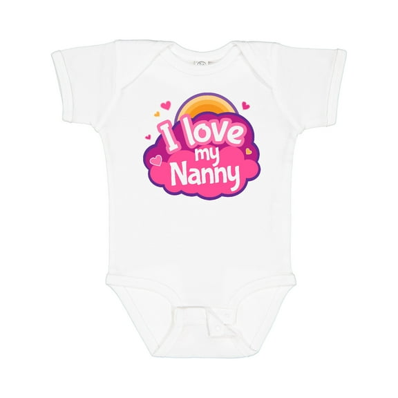 Inktastic I Love My Nanny Grandchild Girls Baby Bodysuit
