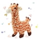 thumbnail image 5 of ZHAOCHENG Jirafa de peluche eléctrica que camina con música, sonidos y movimientos, funciona a pilas, suave, de dibujos animados, juguete interactivo para niños, regalo de cumpleaños, color naranja., 5 of 5