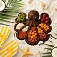 thumbnail image 5 of ACDANC Octopus Charcuterie Board,Octopus/Kraken Design Wood Serving Tray,Nautical Wood Serving Tray for Cheese,Nautical Serving Tray for Cheese,Nautical Party Tray (Octopus 11in,no fork), 5 of 7