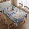 thumbnail image 2 of Boho Bohemia Flower Rectangle Tablecloth 60"x84",Waterproof Polyester Rectangle Table Cloth, Wipeable Spillproof Polyester Tablecloth for Dining, Camping, Indoor and Outdoor, 2 of 5