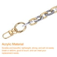 thumbnail image 4 of 2Pack 24 Inch Acrylic Purse Chain Handle Purse with Buckles (White + Gold), 4 of 6