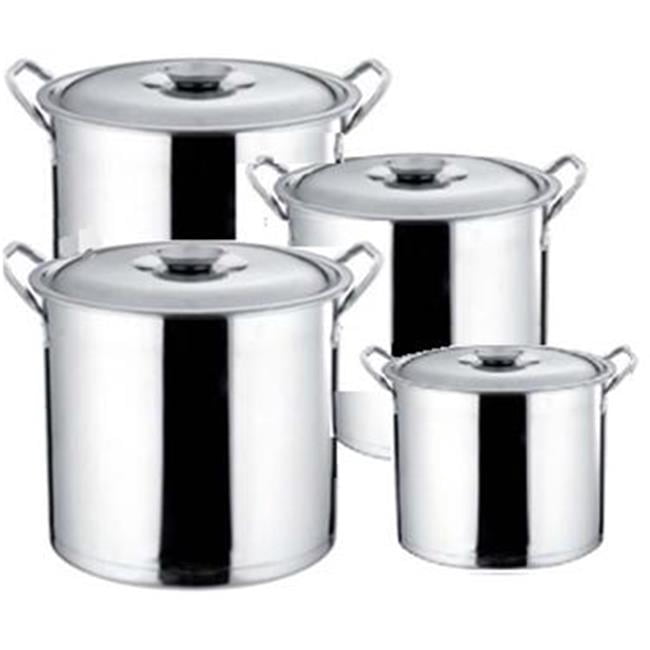 Star Dist 92375 Stainless Steel Jumbo Stock Pot Set - Piece of 4 ...