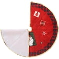 thumbnail image 4 of Red Christmas Tree Skirt, Small Christmas Tree Skirt 24inch for Xmas Tree Decor Holiday Party Decoration, 4 of 7