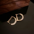 thumbnail image 6 of EWASON D Letter Full Diamond Earrings Women's Sweet Cool Earrings Temperament Earrings,Alloy,Gold, 6 of 8