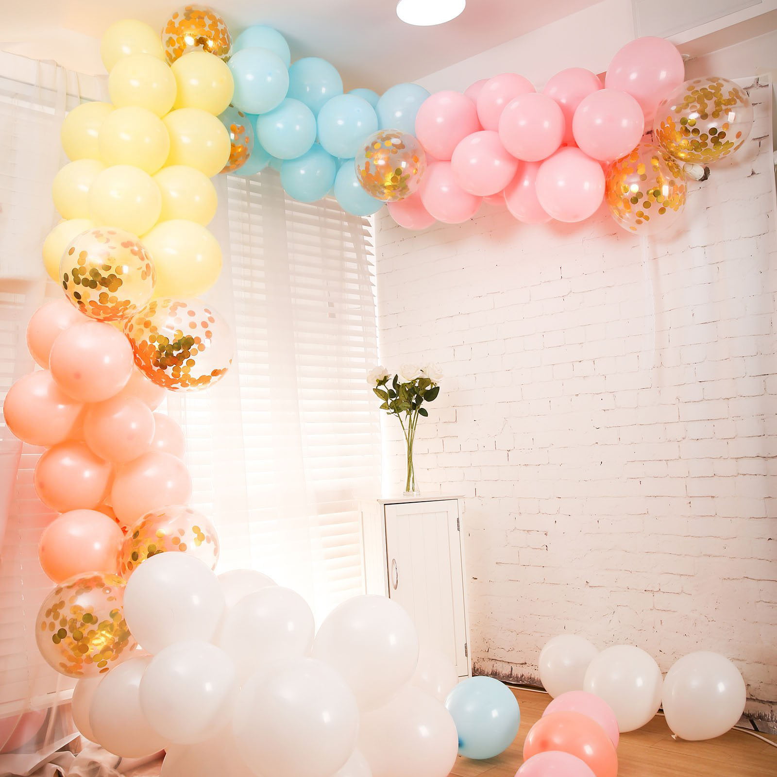 Details about   Pastel White Grey Balloons Garland Arch Kit Birthday Party Wedding Decoration 