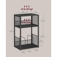 thumbnail image 4 of Soporte para tocadiscos VASAGLE, mesa auxiliar de 3 niveles, negro ébano, 4 of 6