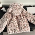 thumbnail image 6 of Tisuna Fleece Jacket For Girls Warm Zip Up Hooded Jackets Leopard Print Active Wear Coat For Child Age 2-8 Years Pink, 6 of 9