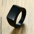 thumbnail image 4 of Anillo cuadrado Punk para hombre, joyería de acero inoxidable 316L, anillos personalizados, Color negro, dorado y plateado, accesorios de joyería impermeables, regalos, 4 of 4