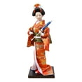 thumbnail image 2 of Ethnic Japanese Geisha Dolls Oriental Doll Figurine Statuette Decorative Asian Folk for Shelf Office Table Ornament style A, 2 of 9