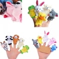 thumbnail image 4 of Prettyui 10 Pcs/set Velvet Cute Animal Finger Puppets Panda Rabbit Elephant Party Favors Gift, 4 of 6