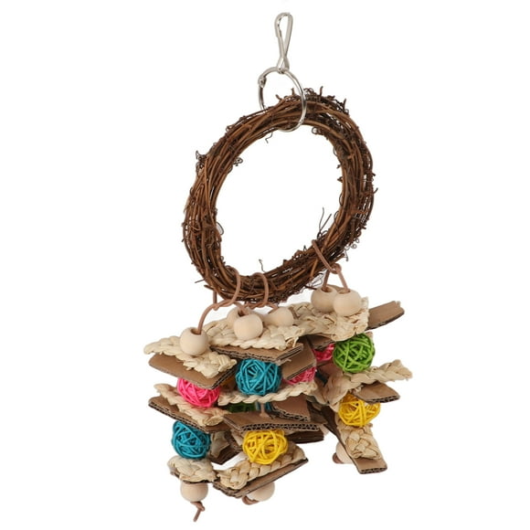 Bird Chewing Toys, Multipurpose Hanging Cage Bite Toys Corn Husks For African Grey