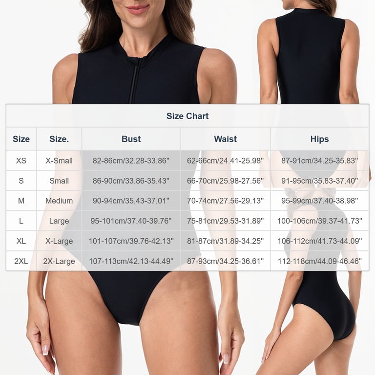 ZACPNCV Sporty Zipper Front Swimsuit for Women Color Block Design