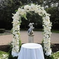 thumbnail image 5 of Adjustable Size Metal Garden Arbor Wedding Arch, Lightweight Assembly Climbing Plant Support For Event Decoration, Attractive Entryway Garden Trellis Weather Resistant Steel Construction, 5 of 5