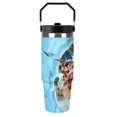thumbnail image 3 of Donk-ey K-ong 30 Oz Tumbler with Straw, Stainless Steel Double Wall Vacuum Insulated Coffee Cup Travel Mug Gifts for Women & Men, 3 of 8
