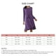 thumbnail image 5 of Vestido morado de manga larga para mujer con cuello redondo, lazo ajustable en la cintura y dobladillo con volante exclusivo, 5 of 5