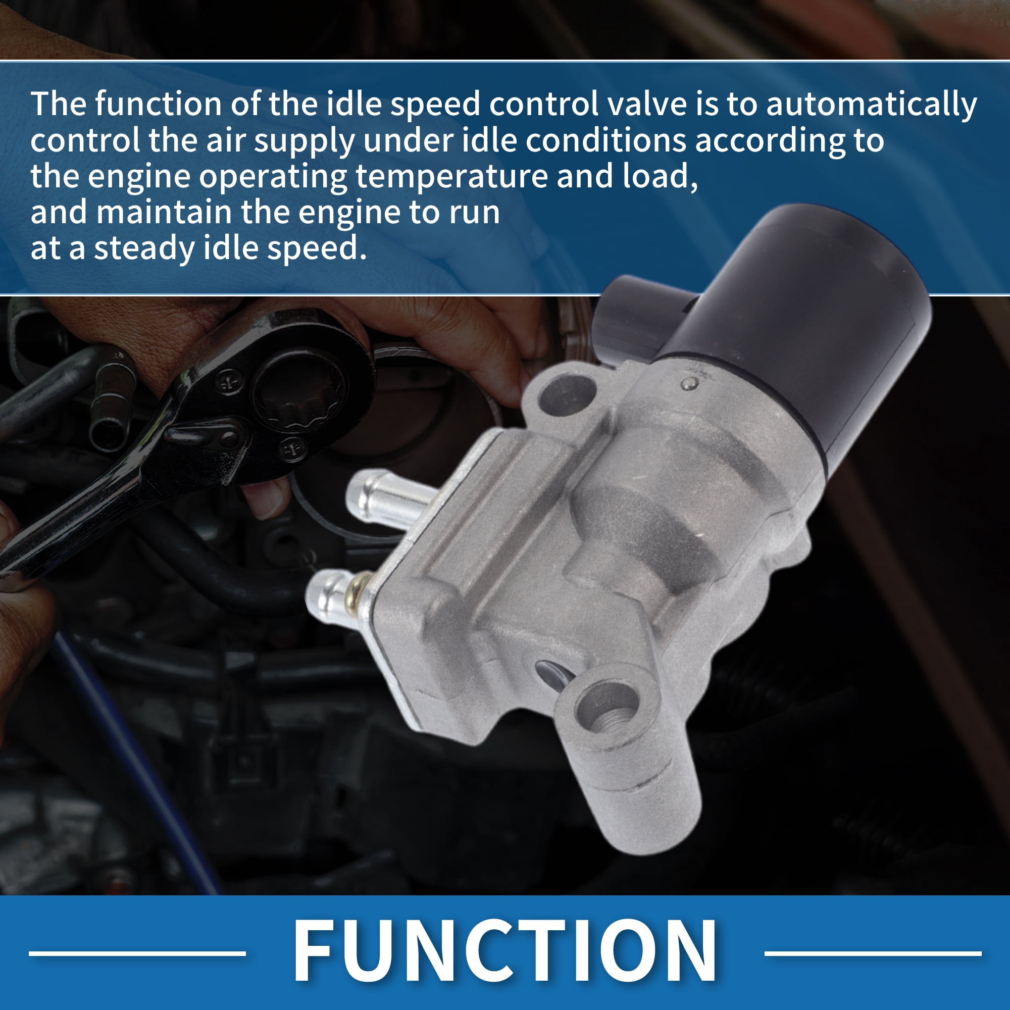 Unique Bargains Car Idle Air Control Valve for Honda Civic 1996-2000 Replace No.36450P2JJ01 IACV Idle Motor Idle Air Control Valve for Stable Engine Operation