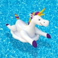 thumbnail image 5 of Blue Wave Cloud Rider Rainbow Unicorn Inflatable Ride-On Pool Float, 5 of 5