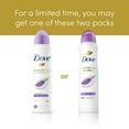 thumbnail image 6 of Dove Advanced Care Long Lasting Women's Antiperspirant Deodorant Dry Spray, Lavender Fresh, 3.8 oz - 4 Pack, 6 of 7