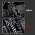 thumbnail image 3 of Xotic Tech Set Real Carbon Fiber w/Tri Color Strip Interior Center Console Panel Gear Shift Box Accessories Cover Trim Combo Kit, Compatible with Ford Mustang 2015-2023 (Not Fit Shelby GT500/Mach-E), 3 of 9