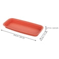 thumbnail image 2 of HOMEMAXS  3 Pcs Waterproof Tray Windowsill Pot Plant Collector Plants Red, 2 of 8