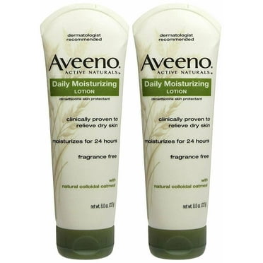 Aveeno Daily Moisturizing Body Lotion w/ Colloidal Oatmeal, 8oz, 2-Pack