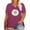Purple, variant on XCHQRTI Daisy T Shirts Women Plus Size Graphic Tshirts Casual Short Sleeve Oversized Tee