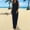 Dark Blue, variant on Oplxuo Cotton Linen 2 Piece Outfits for Women Summer Sleeveless V Neck Tank Top Matching Wide Leg Pants Travel Lounge Sets
