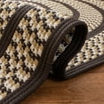 thumbnail image 5 of SAFAVIEH Braided Tanisha Bordered Reversible Area Rug, Ivory/Dark Brown, 8' x 10' Oval, 5 of 10