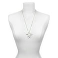 thumbnail image 3 of Delight Jewelry Silvertone Disc 1/2'' Initial - u - Let Things Go Fall Zoey Charm Necklace, 28", 3 of 4
