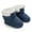 Blue, variant on Newborn Baby Winter Snow Boots Crib Shoes Infants Soft Sole Plush Booties First Walker 0-18M
