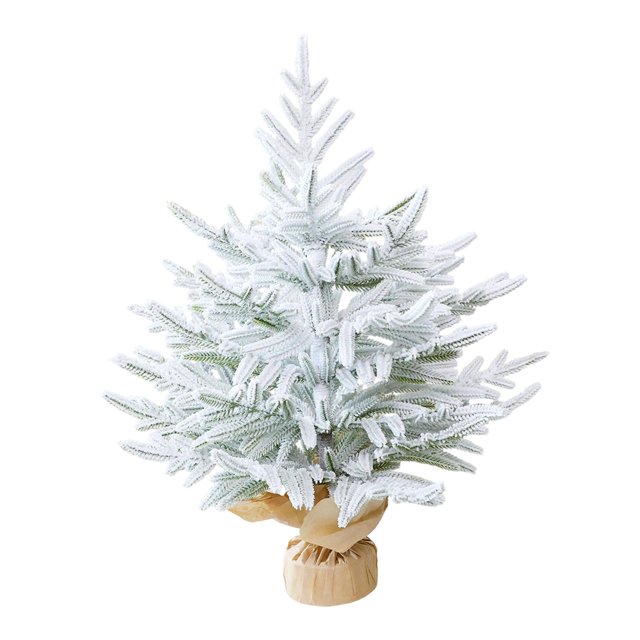 KLKCMS Mini Artificial Christmas Tree Versatile Holiday Décor for Shop Indoor Store Snow Flocked