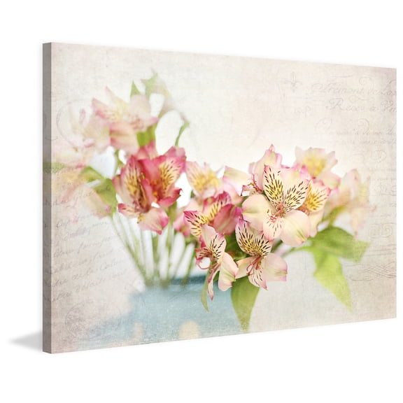 "Alstroemeria" Painting Print on Wrapped Canvas