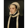 thumbnail image 3 of François Clouet 11x14 Black Modern Framed Museum Art Print Titled - Portrait of Christina of Denmark, Duchess of Milan, 3 of 5