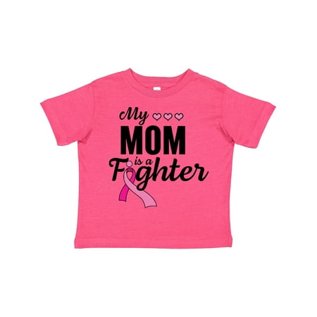 

Inktastic Breast Cancer Awareness My Mom is a Fighter Gift Toddler Boy or Toddler Girl T-Shirt