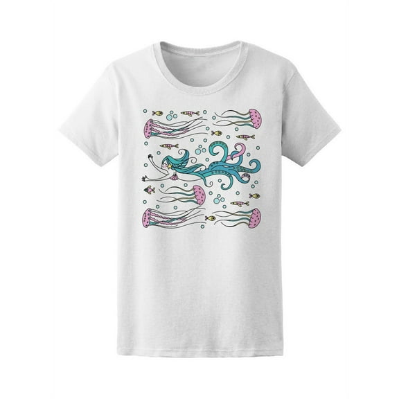 Mermaid With Octopus Tentacles  Tee Women's -Image by Shutterstock