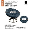 thumbnail image 2 of Classic Accessories Montlake Water-Resistant Papasan Cushion, 50 inch, Heather Indigo, 2 of 10