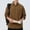 Coffee, variant on Men's Waffle Button Down Shirts Casual Long Sleeve Shacket Jacket Streetwear Hip Hop Y2K Tops Lapel Collar Shirts