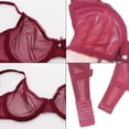 thumbnail image 7 of Women See-Through Lace Soft Transparent Everyday Bra, 7 of 7
