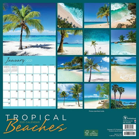 2021 Tropical Beaches Wall Calendar | Walmart Canada 2021 Tropical Beaches Wall Calendar | Walmart Canada