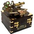 thumbnail image 5 of Antique Nautical Brass Ship Astrolabe Sextant with Wooden Box, 5 of 5