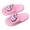 Pink, variant on Djtdsds Kids' Cartoon Dinosaur Slide Sandals Soft Non- Open-Toe Slippers Color:Pink,Size:6-7 Years