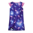 thumbnail image 4 of Emy Dola 2Pcs Girls Unicorn Nightgowns Kids Flutter Sleeve Pajamas Nightdress Toddler Summer Princess Sleepwear Dress, 4 of 9