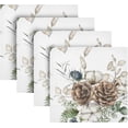 thumbnail image 5 of GZHJMY Pinecone Leaves Cloth Napkins Washable Napkin for Dinner Table Decorative for Home Dinner Restaurant Parties 20 Inch 4 Pack Decorative Washcloths, 5 of 7