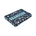 thumbnail image 6 of Wijzvio To My Grandson Throw Blanket Soft Fuzzy Fleece Blanket For Couch Bed Living Room Decoration 40"X30", 6 of 9
