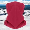 thumbnail image 1 of Red Neckerchief Winter Ski Warm Scarf Multifunctional Cold Proof Fleece Outdoor Windproof Motorcycle Riding Head Cover Thick, 1 of 3