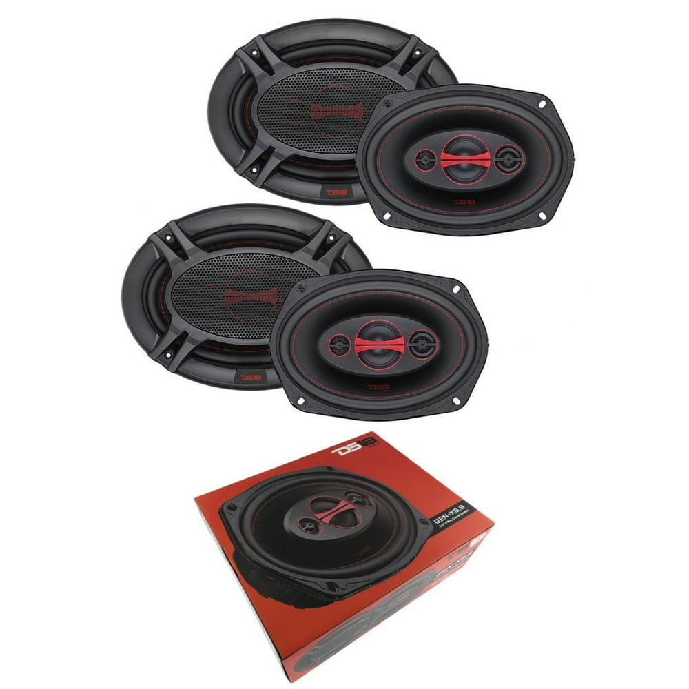 4x DS18 6 x 9" 4way Car Door Speakers 720 Watts 4 Ohm Coaxial Speaker
